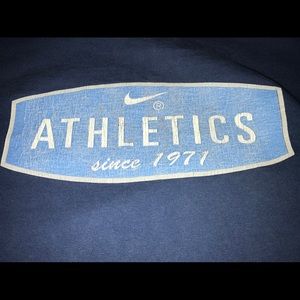 red swoosh vintage nike athletics tshirt